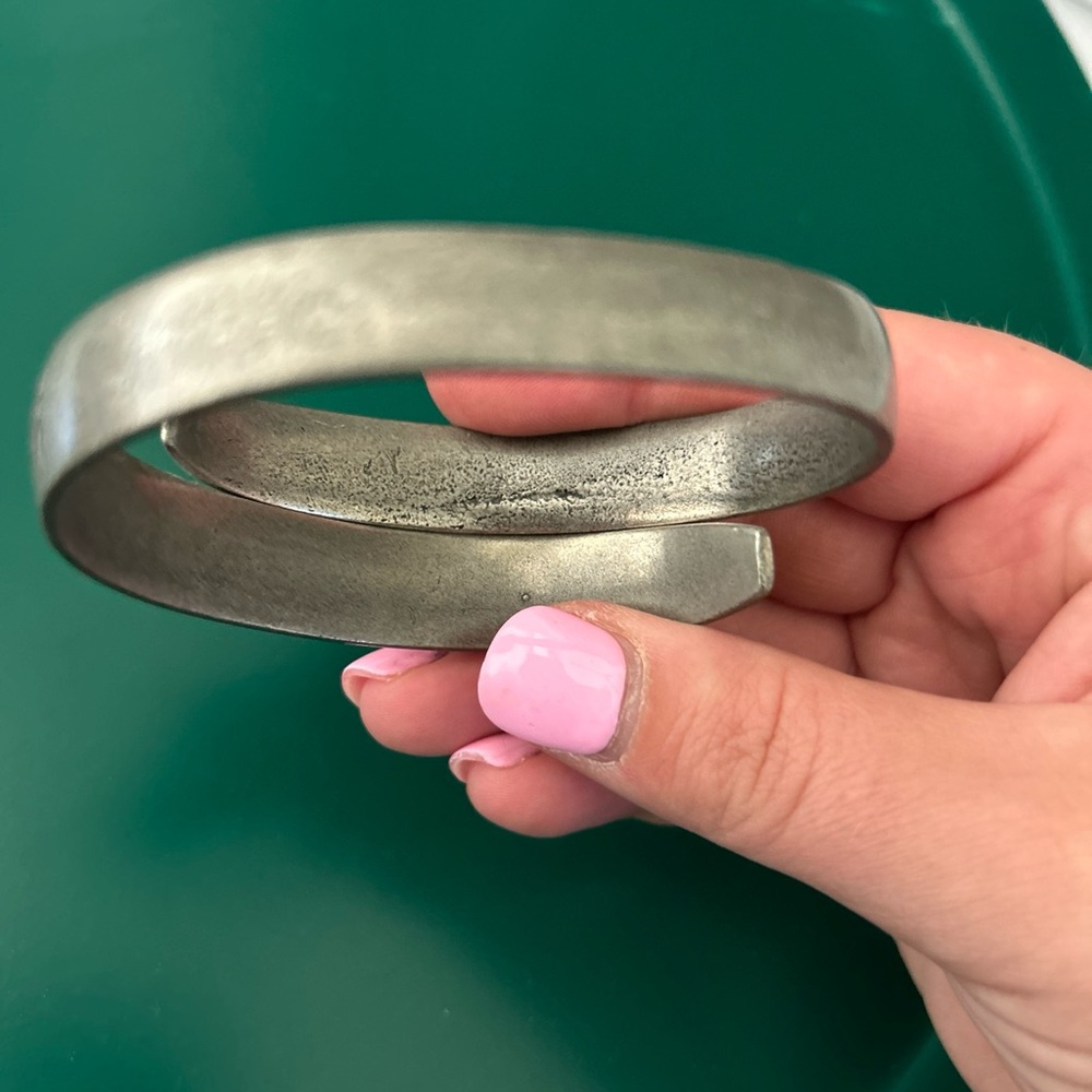 Vintage Norwegian pewter bracelet - Picture 3 of 8